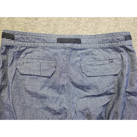 Tommy Hilfiger Lightweight Drawstring Waist Pants Sz 10 Rolled Cuff Straight leg - Picture 3 of 11